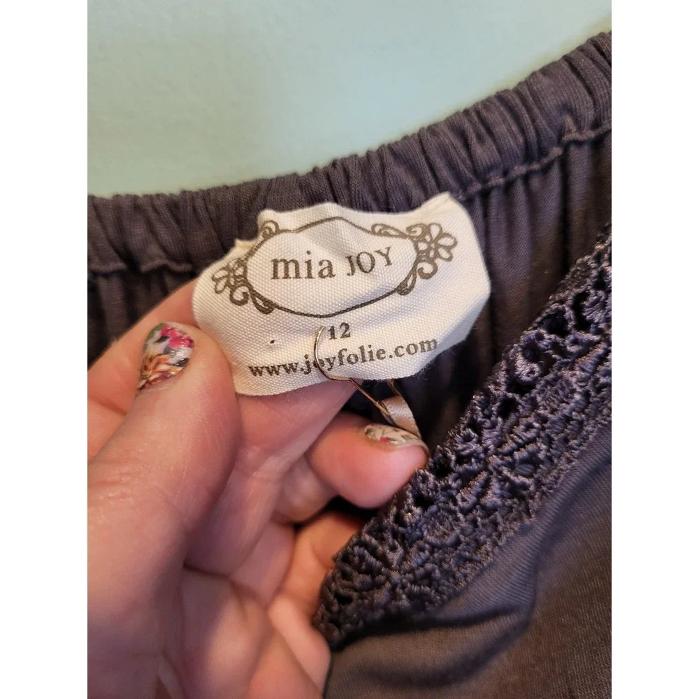 New Mia Joy Alaya Hi Lo Flutter Sleeve Fairy Grunge Whimsigoth Midi Dress 12/S - Picture 7 of 9